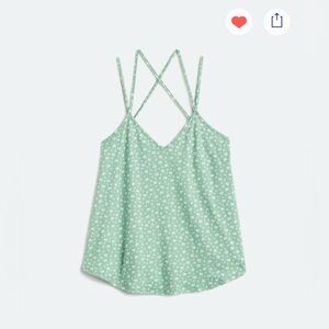 Papermoon Green Basima Back Detail Knit Top